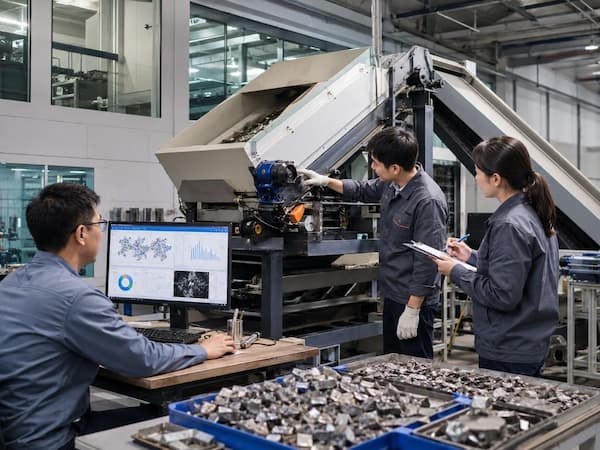 công nghệ máy móc phân loại phế liệu